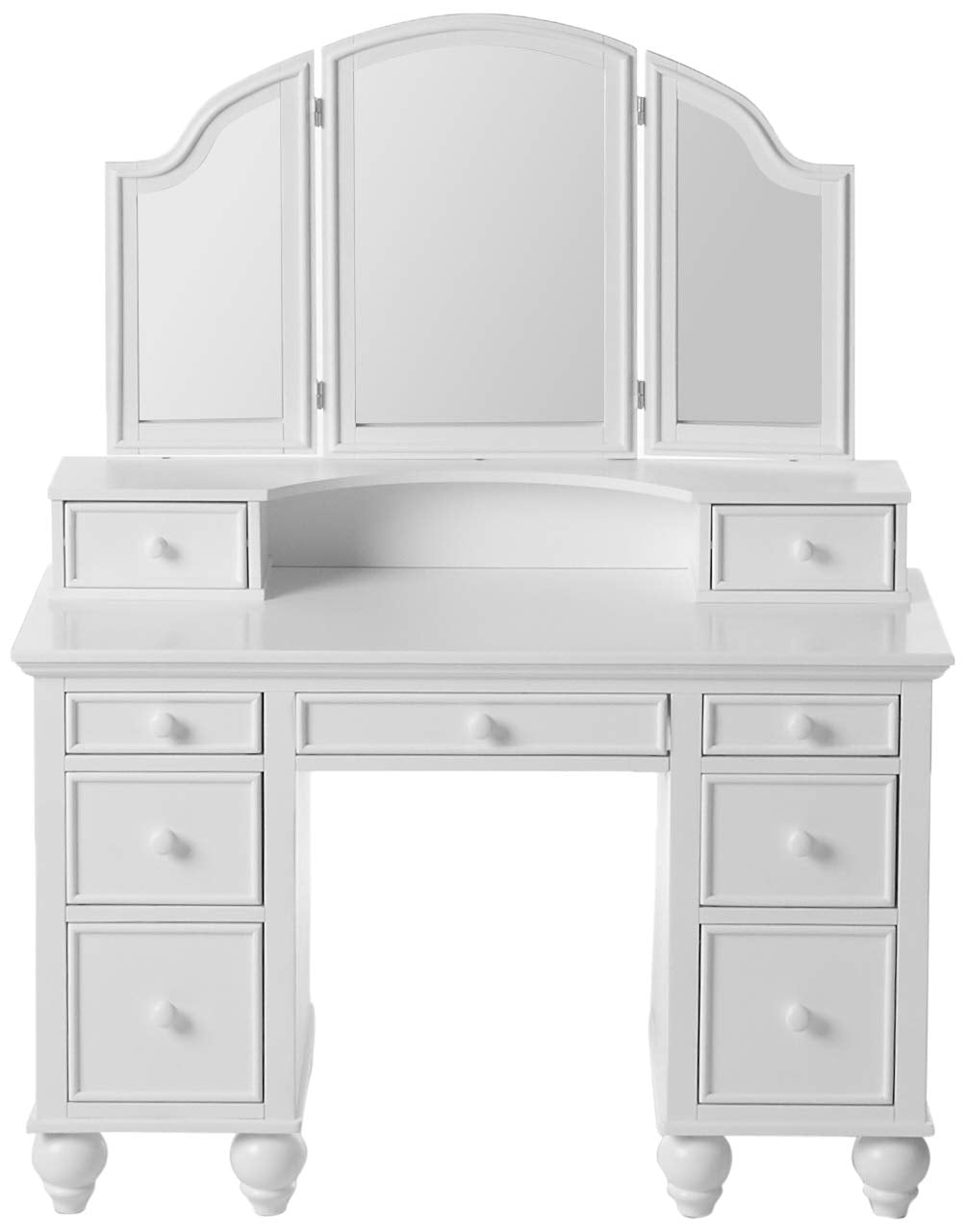 Furniture of America Athy White Vanity with Stool