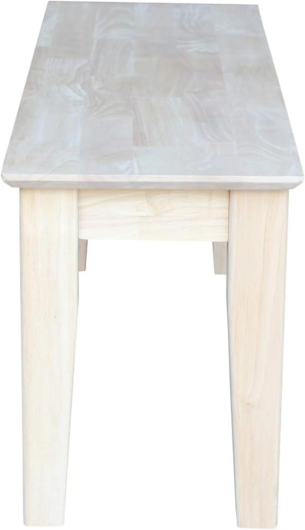 Shaker Style Bench, Unfinished