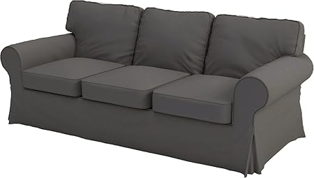 Polyester Flax Ektorp Loveseat Sofa Cover Replacement is Custom Made