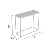 Safdie & Co. Console Table, White, 12D x 31W x 28H in