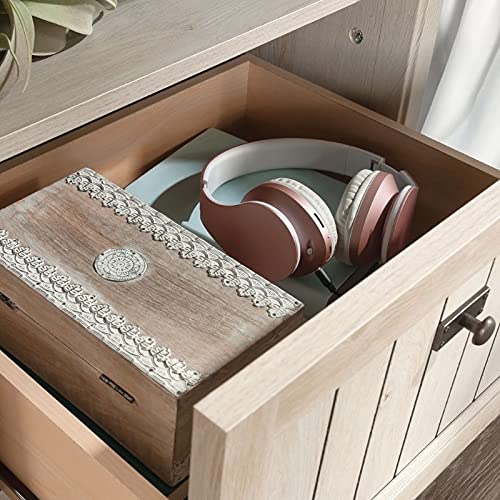 Costa Night Stand with Drawer in Chalked Chestnut