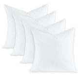 Feather Throw Pillow Inserts Set of 4, Soft Fluffy Square 22 x 22 Inches Decorative Pillow