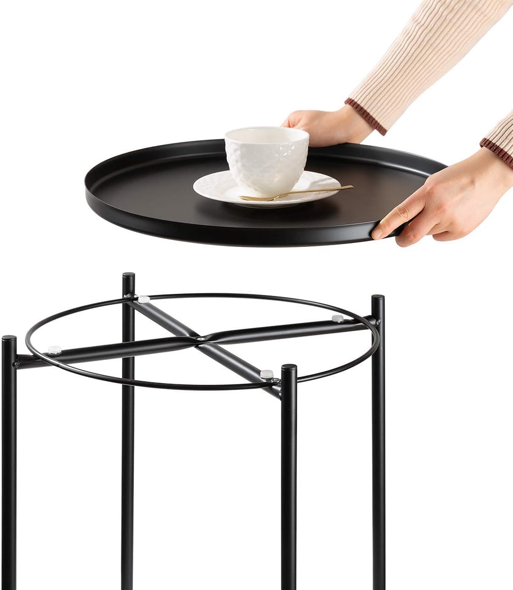 Round Metal Table (Black)