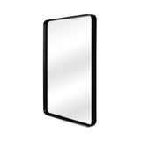 Bishop Contemporary Metal Mirror in Black