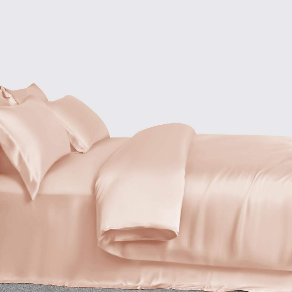 Ultra Soft Silky Luxurious Satin 1-Piece Comforter (88 x 88 inches) with 400GSM Fluffy