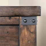 FOA Andrew 2pc Dark Walnut Solid Wood