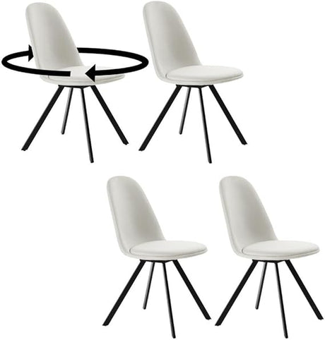 Dining Chairs Set of 4, Modern Mid-Century Style Dining Room Side Chairs