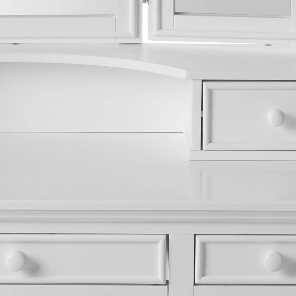 Furniture of America Athy White Vanity with Stool