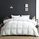 Oversized King Luxury 100% Organic Cotton All Season Feathers Down Comforter 750 Fill