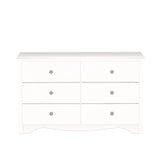 Sonoma 6 Drawer Dresser for Bedroom, Wide Chest of 6 Drawers, Bedroom Furniture,