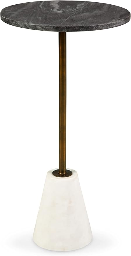 Caramont Accent Table, Black & White