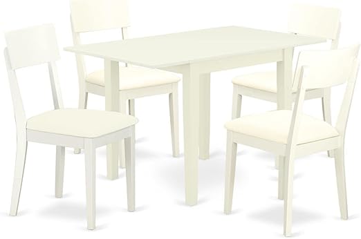 Furniture NDAD3-LWH-LC Norden 3 Piece Room Furniture Set Contains a Rectangle Dining