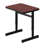 20"x27" Computer Desk, Height Adjustable (21"-29") Durable Mahogany High Pressure