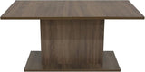 Extendable Gloss Dining Table, 63"-80.7" Adjustable Rectangular Dining Room Table