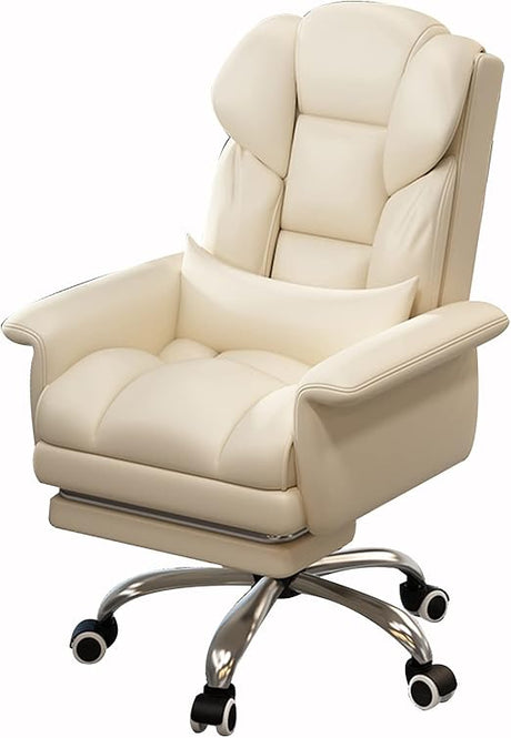 Office Chair, sedentary Comfortable Latex Cushion + 360 ° Rotation + footrest, liftable