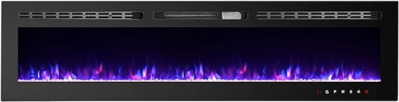 Electric Fireplaces Recessed Wall Mounted Fireplace Inser