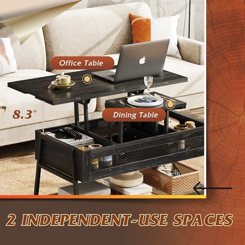 Coffee Table, Lift Top Coffee Table with Hidden Compartment