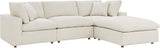 Modway Commix Down-Filled Overstuffed Vegan Leather 4-Piece Sectional Sofa