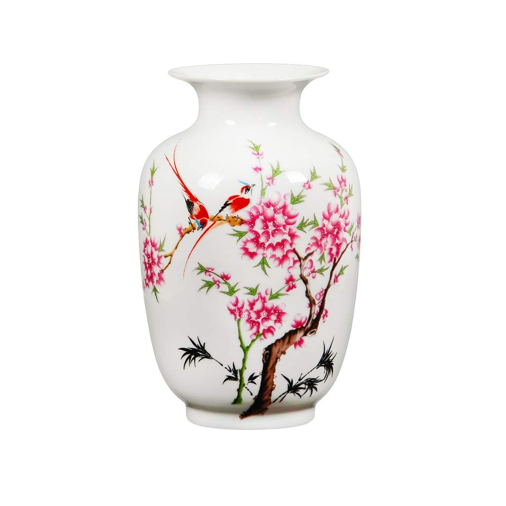 Decoration 1 Piece Ceramic Vase White Plant Dried Flowers Flower Holder Home Hand