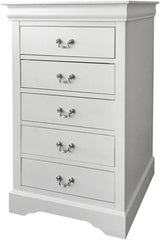 Louis Philippe III Nightstand in White