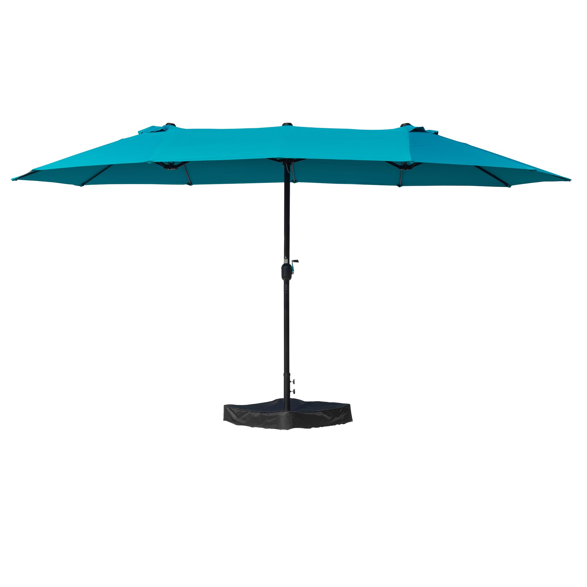 15ft Rectangle Patio Umbrella, Double-Sided Outdoor Market Umbrella
