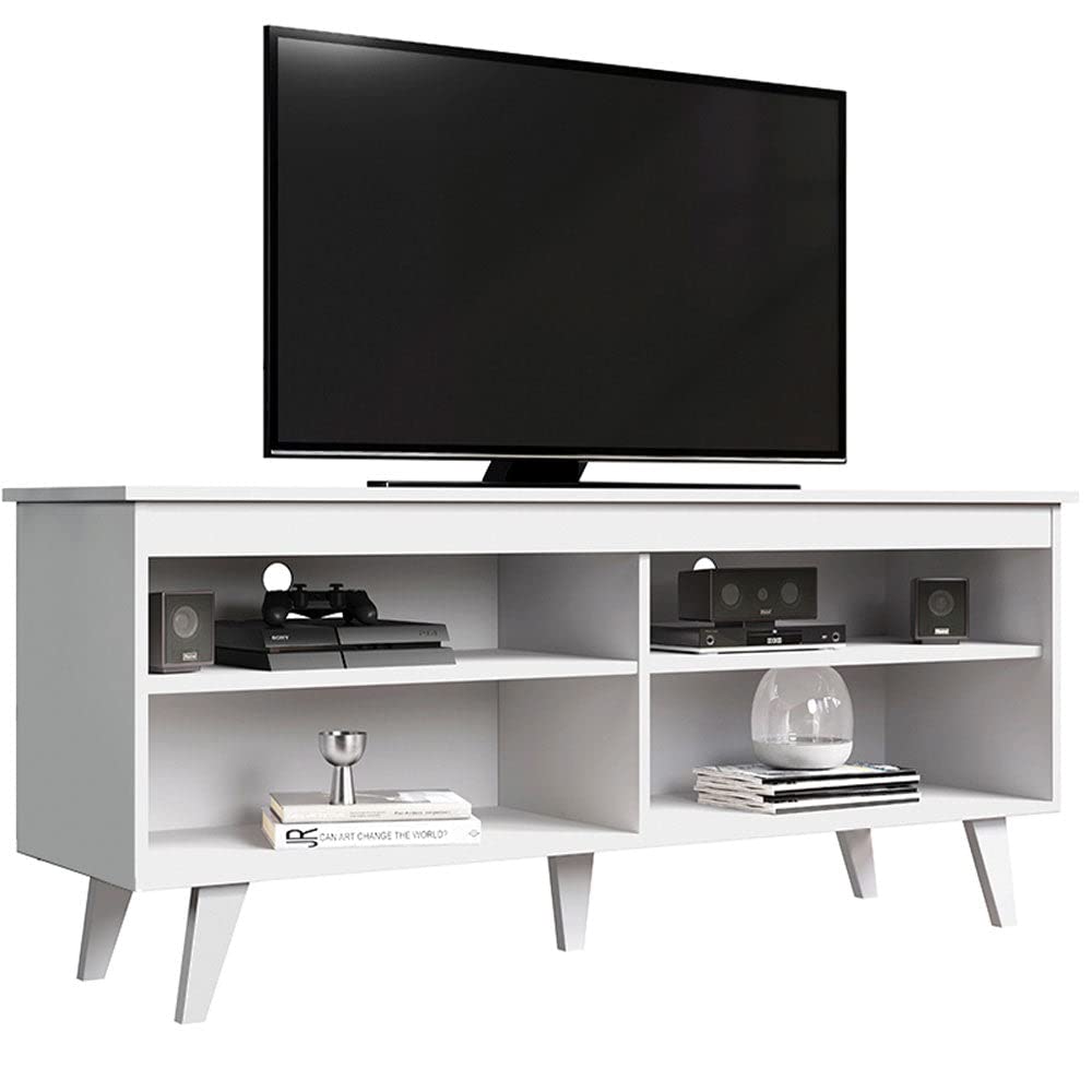 Entertainment Center with 4 Shelves and Cable Management for 50, 55 Inch Media Storage