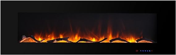 Electric Fireplace 72 Inches Wall Mounted Fireplace