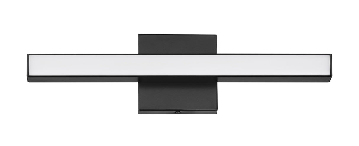 10118FB-LED Trim Vanity, Integrated LED, Flat Black