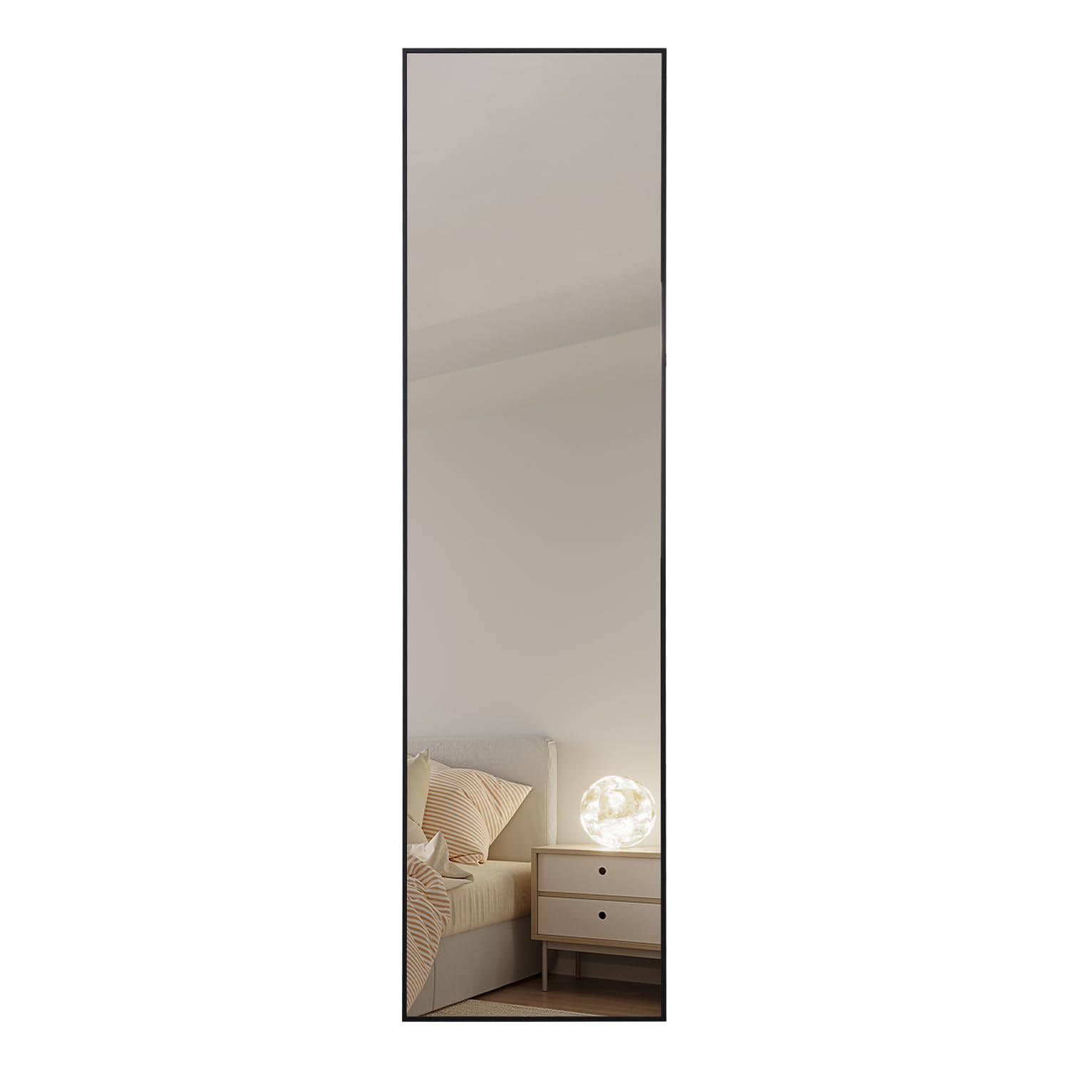 Full Length Mirrors 55"x15" Rectangle Mirror Black Mirror Full Body Mirror