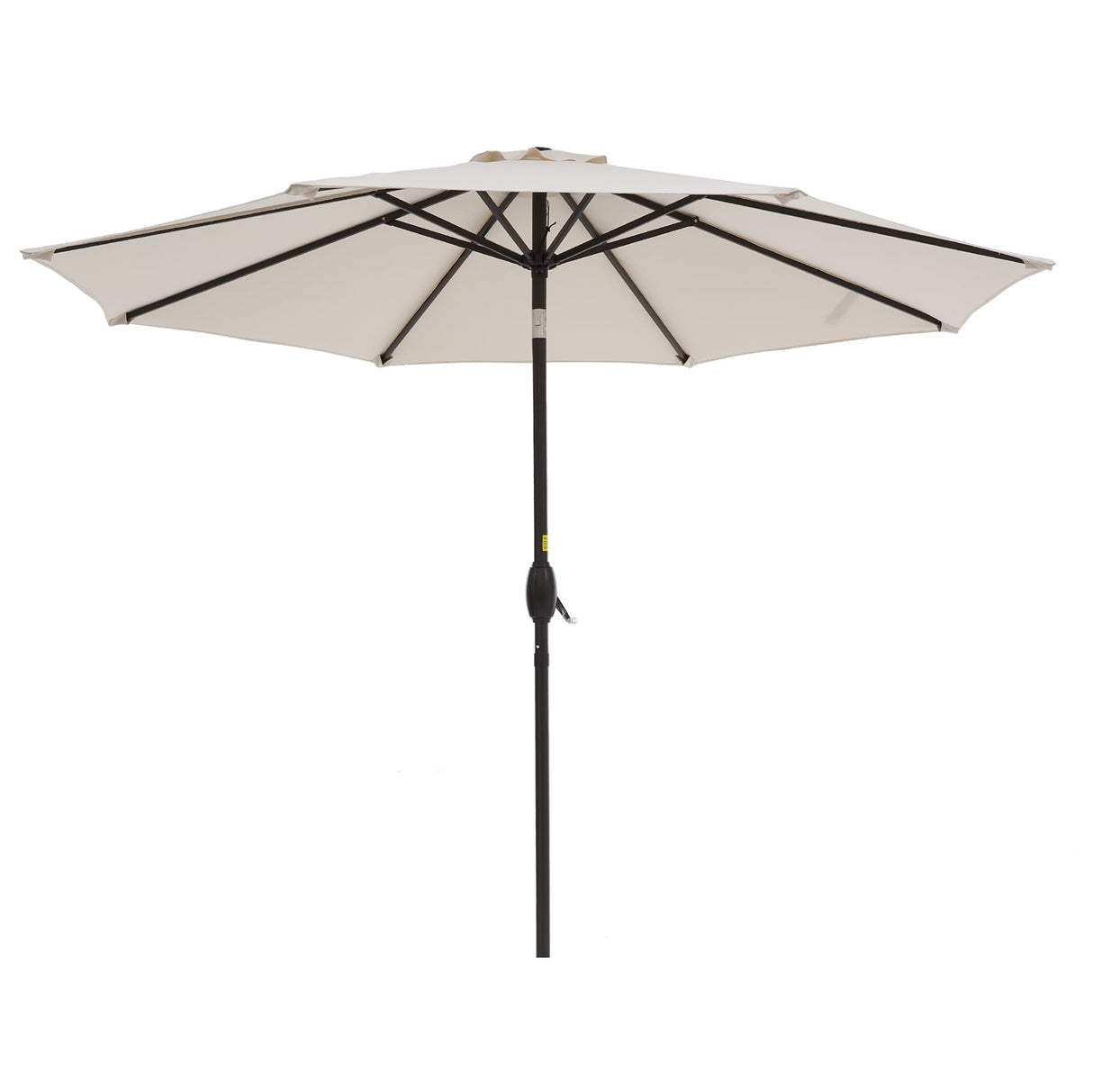 9' Outdoor Umbrella Patio Umbrella 2-Year-Non-Fading Steel Market Umbrella with Push Button