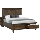 Coaster Franco Queen Bed 5-Piece Set, Burnished Oak