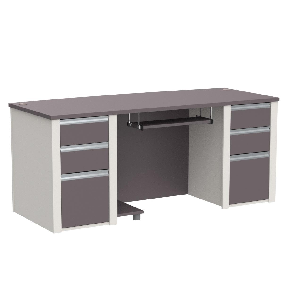 Connexion Executive Desk, 72W, Slate & Sandstone