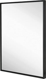 MEETDH Rectangle Bathroom Mirror 30x36 inch, Large Mirror with Black Frame, Rectangular Vanity Mirror 30" X 36", Modern Matte Wall Mounting Mirrors, Hang Horizontal or Vertical