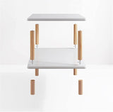 Bookshelf 3 Tiers Bookshelf Standing Bookcase Open with Legs Freestanding Book Rack