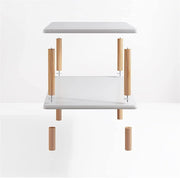 Bookshelf 3 Tiers Bookshelf Standing Bookcase Open with Legs Freestanding Book Rack