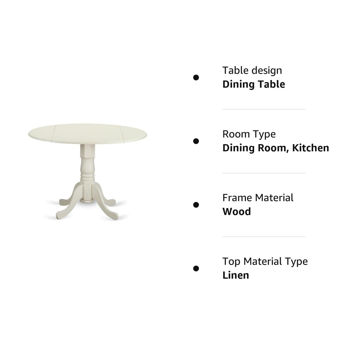 HLBA3-CAP-21 3 Piece Kitchen Table & Chairs Set Contains a Round Dining Room