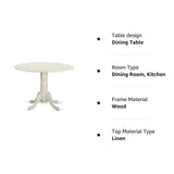 HLBA3-CAP-21 3 Piece Kitchen Table & Chairs Set Contains a Round Dining Room