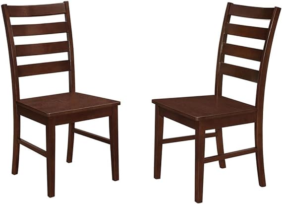 Modern Farmhouse Wood Armless Dining Room Chairs Kitchen