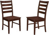 Modern Farmhouse Wood Armless Dining Room Chairs Kitchen