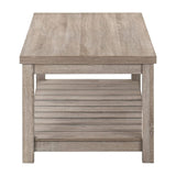 3-Piece Wood Occasional Coffee Table Set in Gray