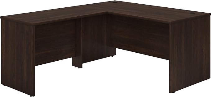 Studio C 60W x 30D L Shaped Desk with 42W Return in Natural Elm, L Workstation