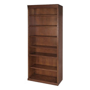 Huntington Oxford 72" Open Bookcase, Burnish Finish, Fully Assembled