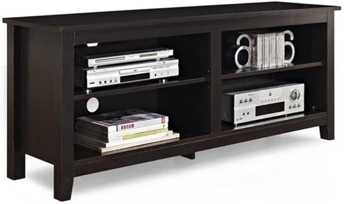 58" Minimal Rustic Farmhouse Wood TV Stand Console for TV's up to 64" Flat Screen