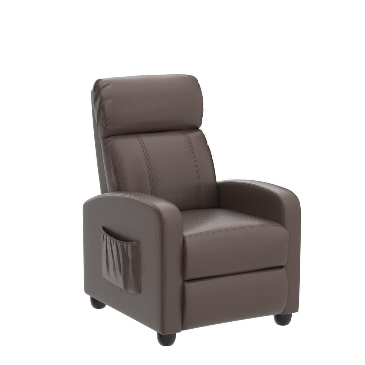 Recliner Chair PU Leather Recliner with Massage Function Small Reclining Chair