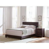 4-Piece Wood Full Bedroom Set in Brown and Dark Cocoa