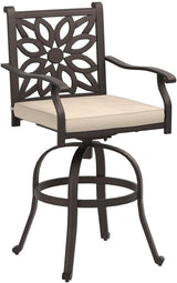 Outdoor Swivel Bar Stools Set of 2