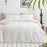 100% Washed Cotton Linen Feel Textured Comforter