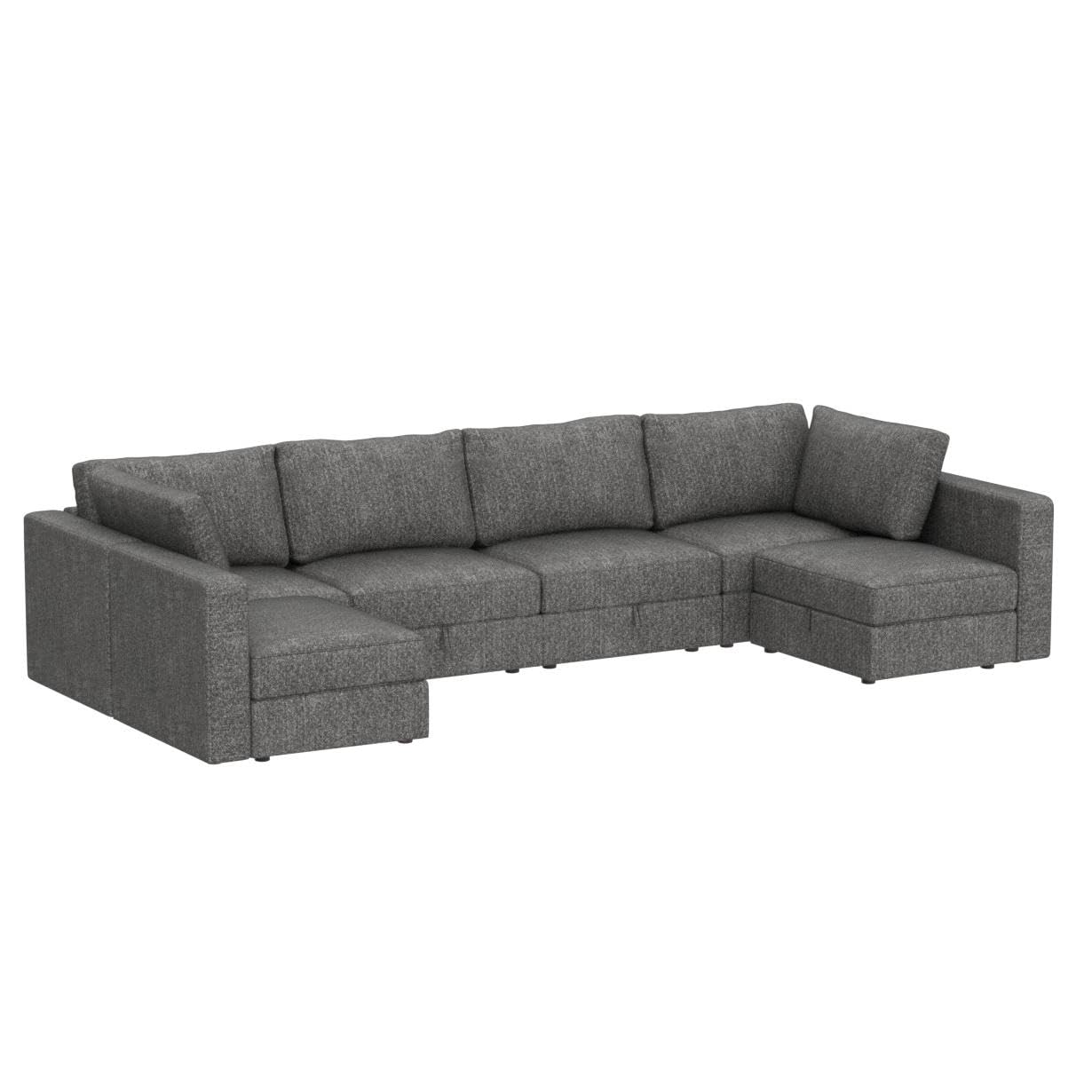 Oversized Modular Sectional Sofa Reversible U Shaped Sectional Couch