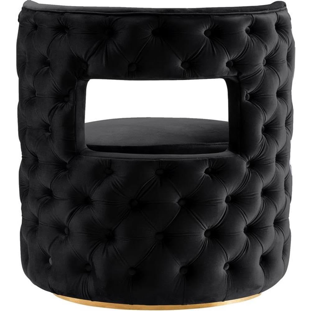 Furniture Theo Collection Modern | Contemporary Velvet Upholstered Accent Chair