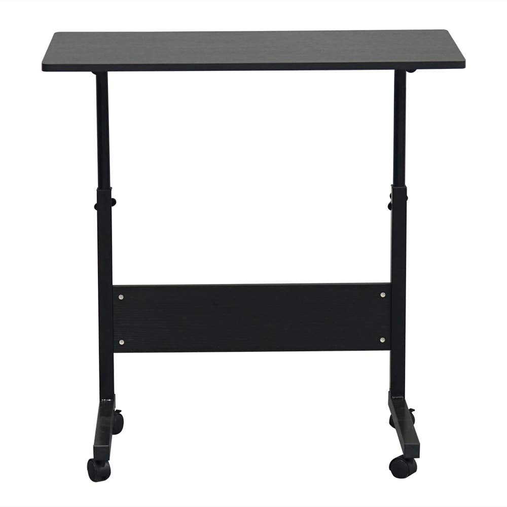RollMate Rolling Sofa Side Table with Wheels – Adjustable Laptop & Snack Desk